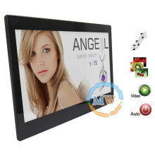 Video,MP3,picture multi function 13.3 inch super slim digital photo frame